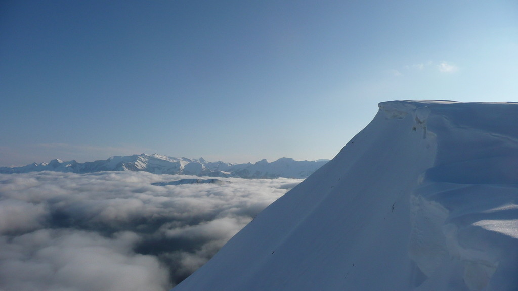Cheval Blanc, couloir Nord vu vers le Nord Est (Tête de l'Estrop)