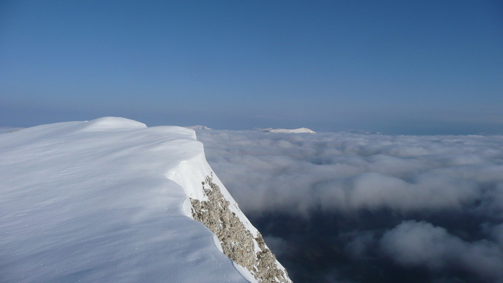 Cheval Blanc, couloir Nord vu vers ne Nord Ouest.