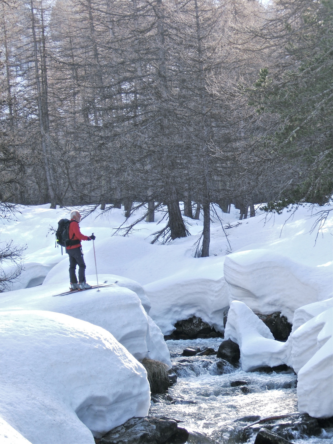 J.P. surpris par l'apaisseur vers 2000m.