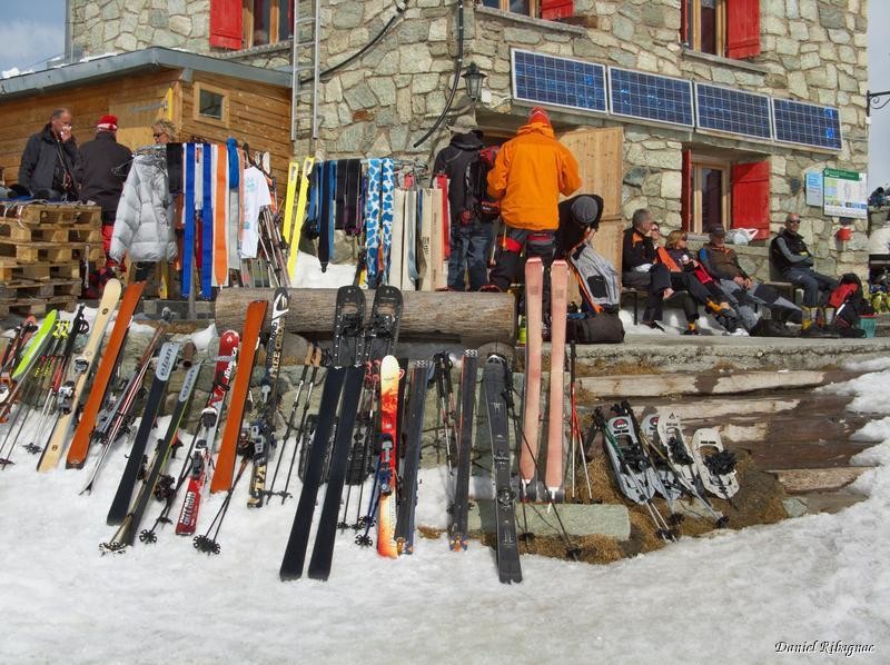 Cabane des Dix : séchage