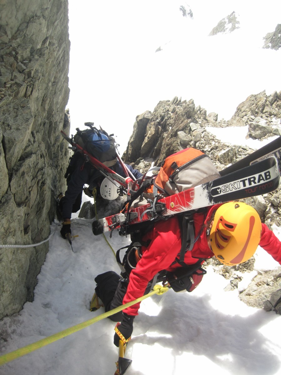 Remontée du col E. Pic