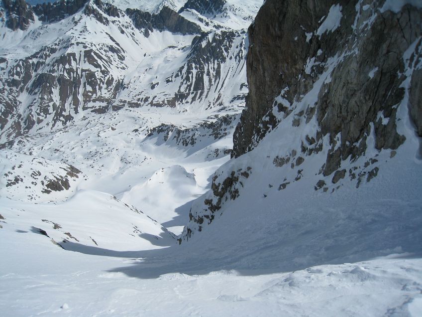Au départ du couloir de Clapière