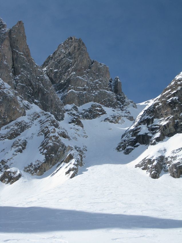 Au pied du couloir de Clapière
