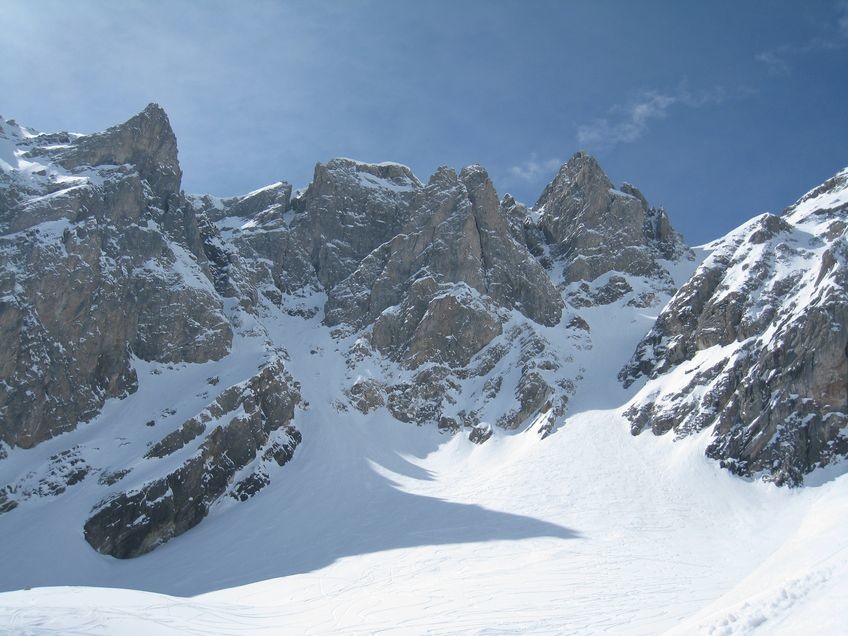 Vue d'ensemble du couloir de Clapière