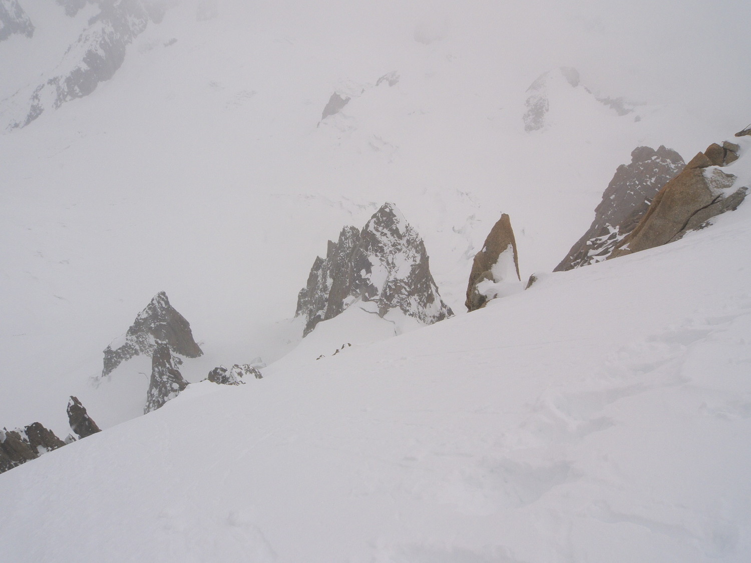 Départ du Macho en neige fraîche.