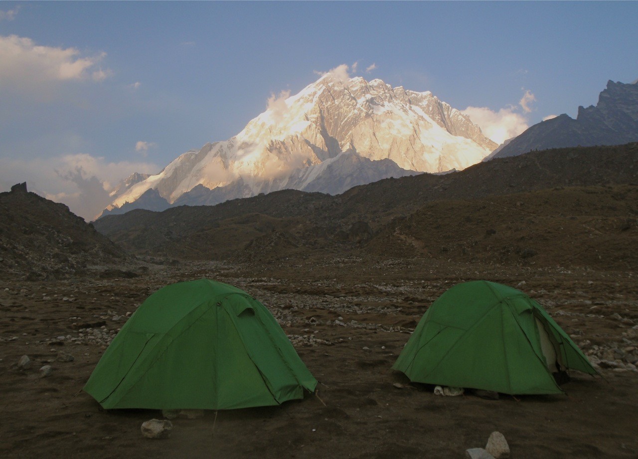 Coucher de soleil sur Nuptse