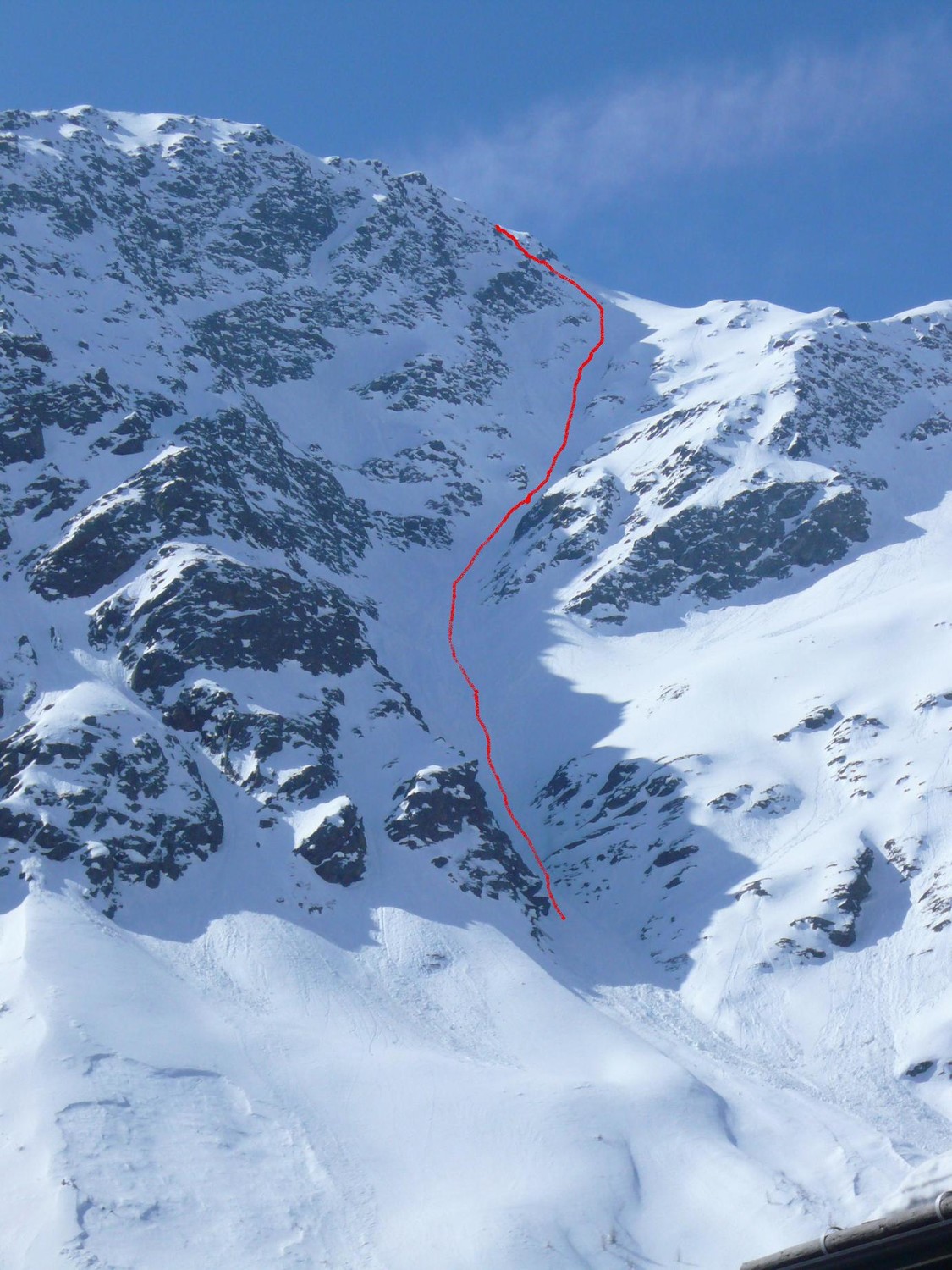 discesa dal vallone vista dall'albergo Forni