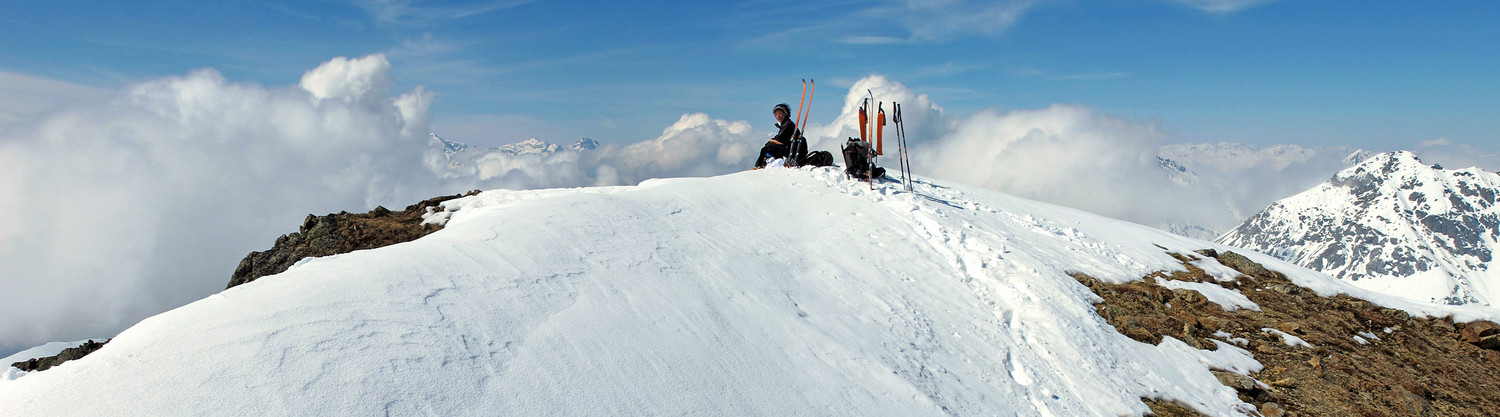 quiete, in vetta alla quota 2912 m...