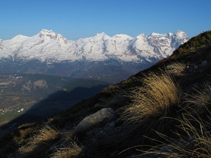 Vue sur les sommets occidentaux du massif