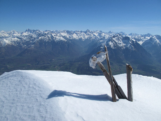 Panorama sur les Ecrins depuis la Tête du Collier