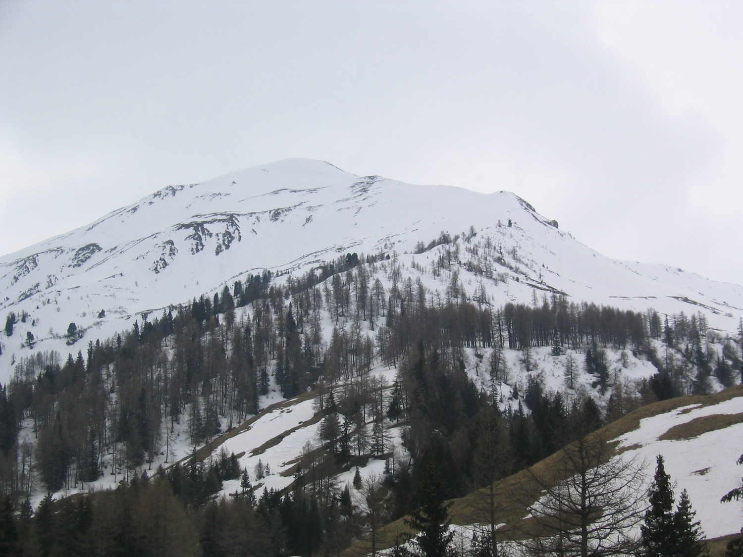 Itinéraire (en bleu variante de descente)