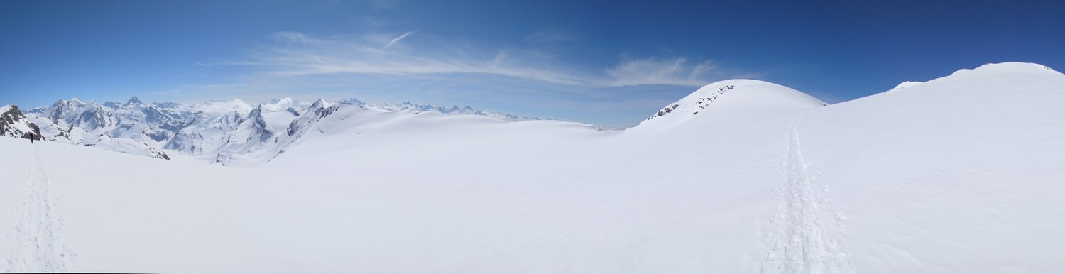 Arrivée en vue du sommet W du Wildstrubel