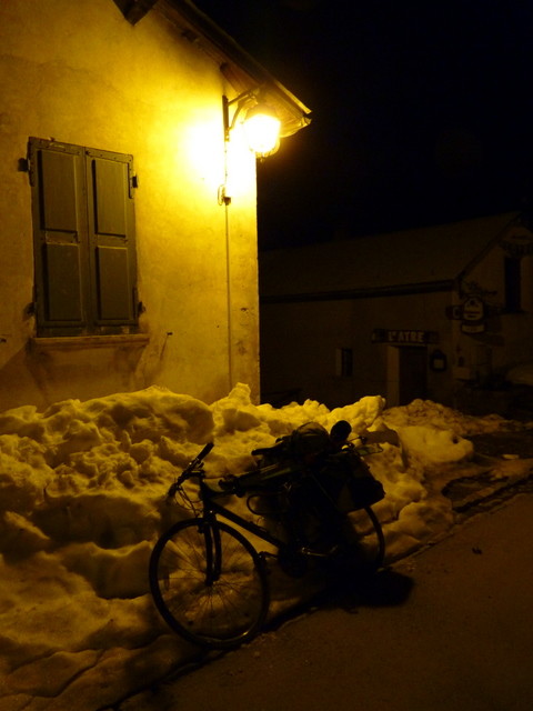 Approche de la Bérarde à véloski un vendredi soir