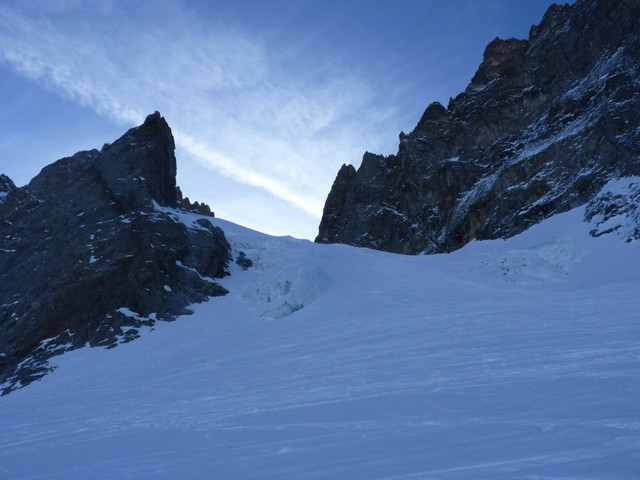 Ressaut du glacier en versan W du col de la Casse Déserte