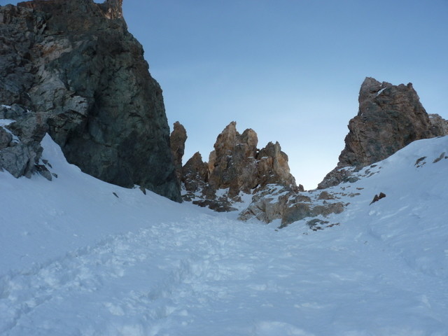Col de la Casse Déserte : la montée du col initialement prévue pour la Gaspard'in
