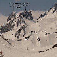Refuge Soldini et Pyramides Calcaires