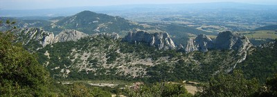 partie E de la face N de la Chaîne du Clapis