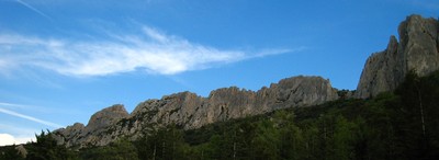 partie E de la face N de la chaîne de Gigondas