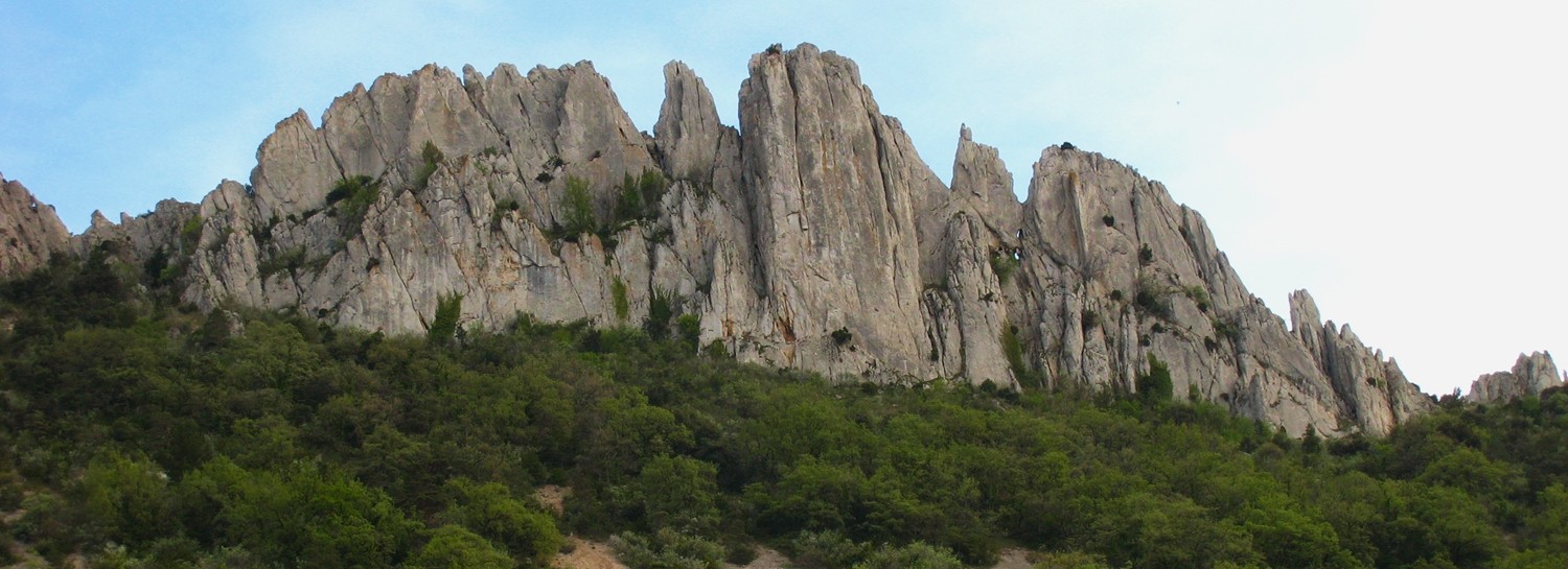 Chaîne de Gigondas face N : Les Florets