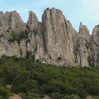 Chaîne de Gigondas face N : Les Florets