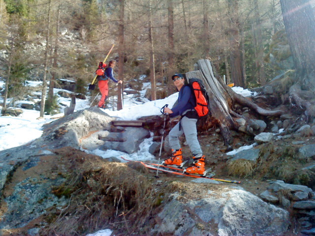 bobo juste après le pont vers chalet du glacier - 1580m