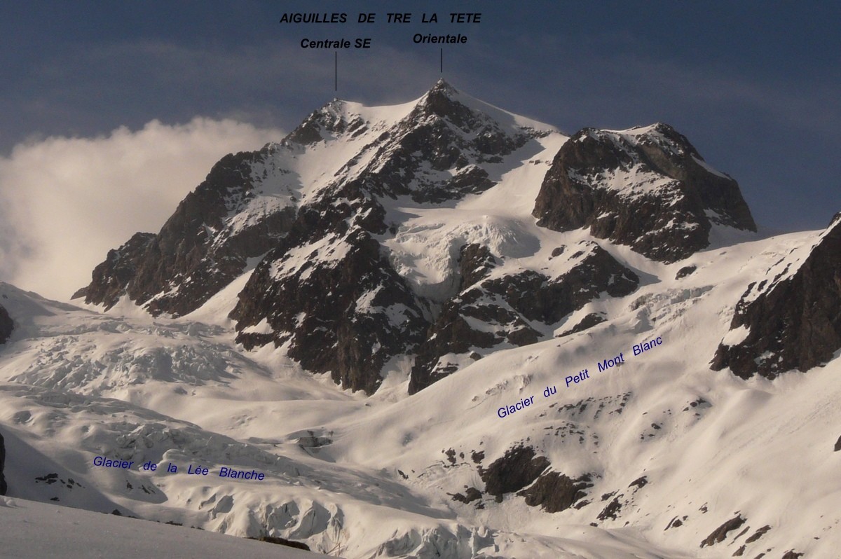 Aiguilles de Tré la Tête - Versant SE