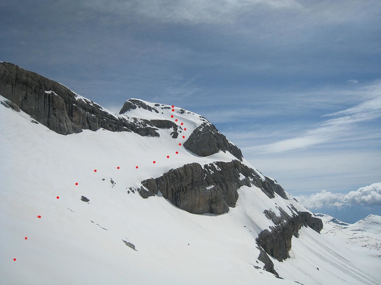 Descente versant SW de la Tour