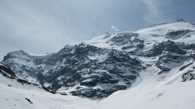 le verrou sous le glacier Supérieur du Vallonnet