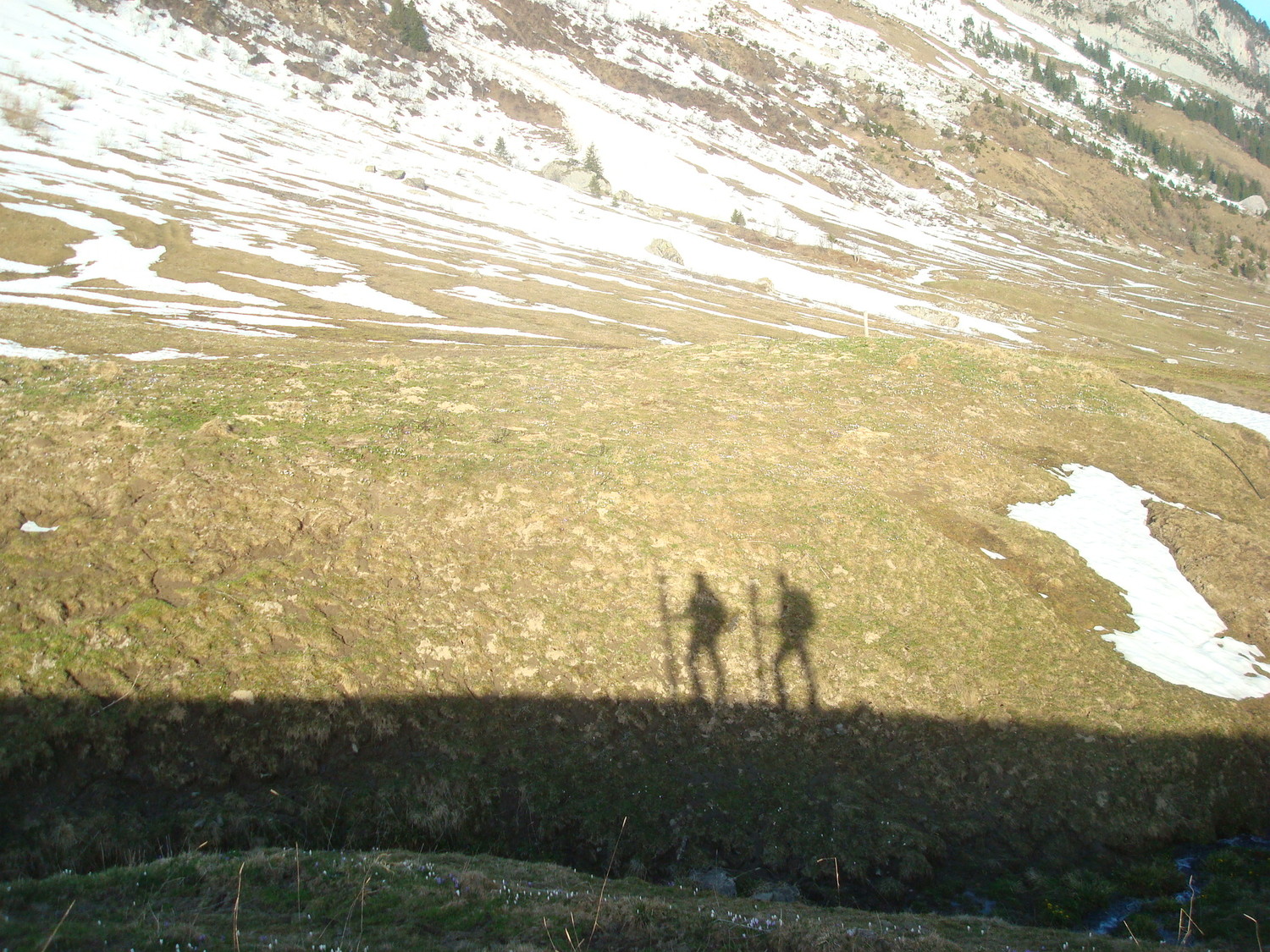 Départ du col des Aravis
