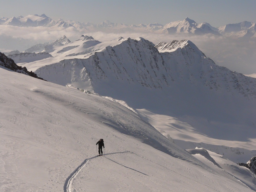 Epaule N de l'Aiguille des Glaciers depuis le Val Vény