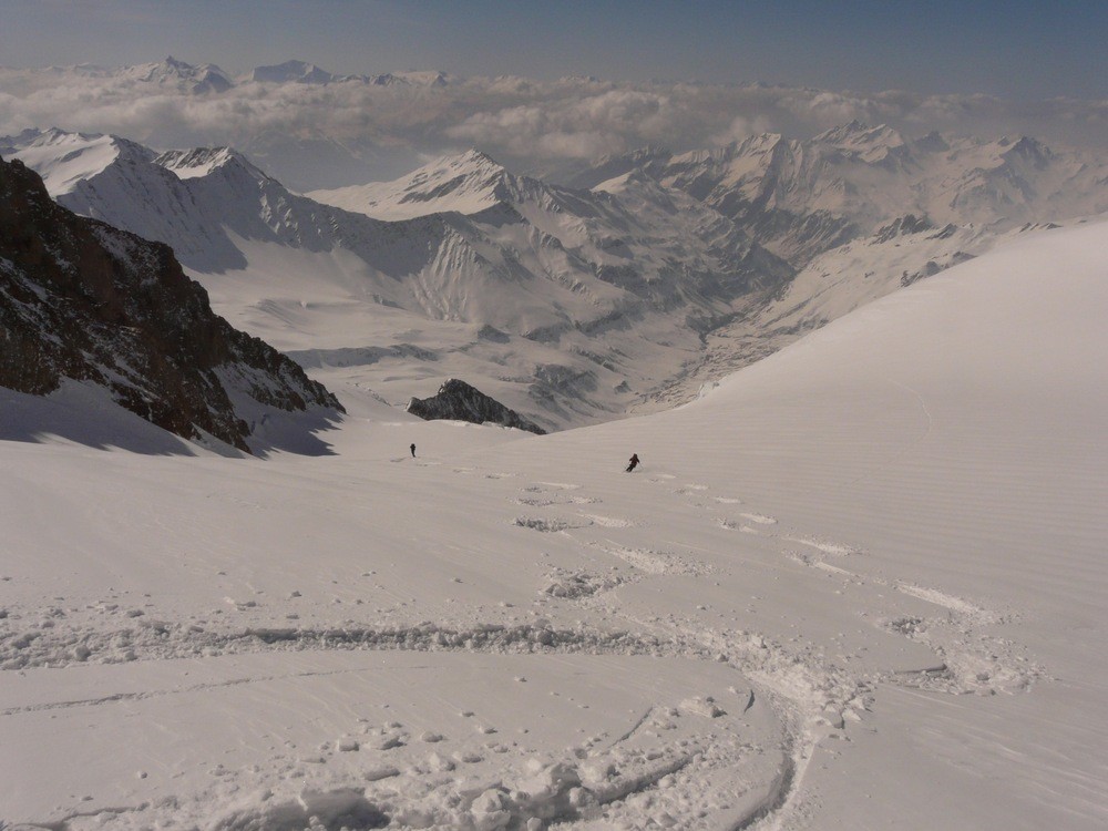Glacier des Glaciers - Descente