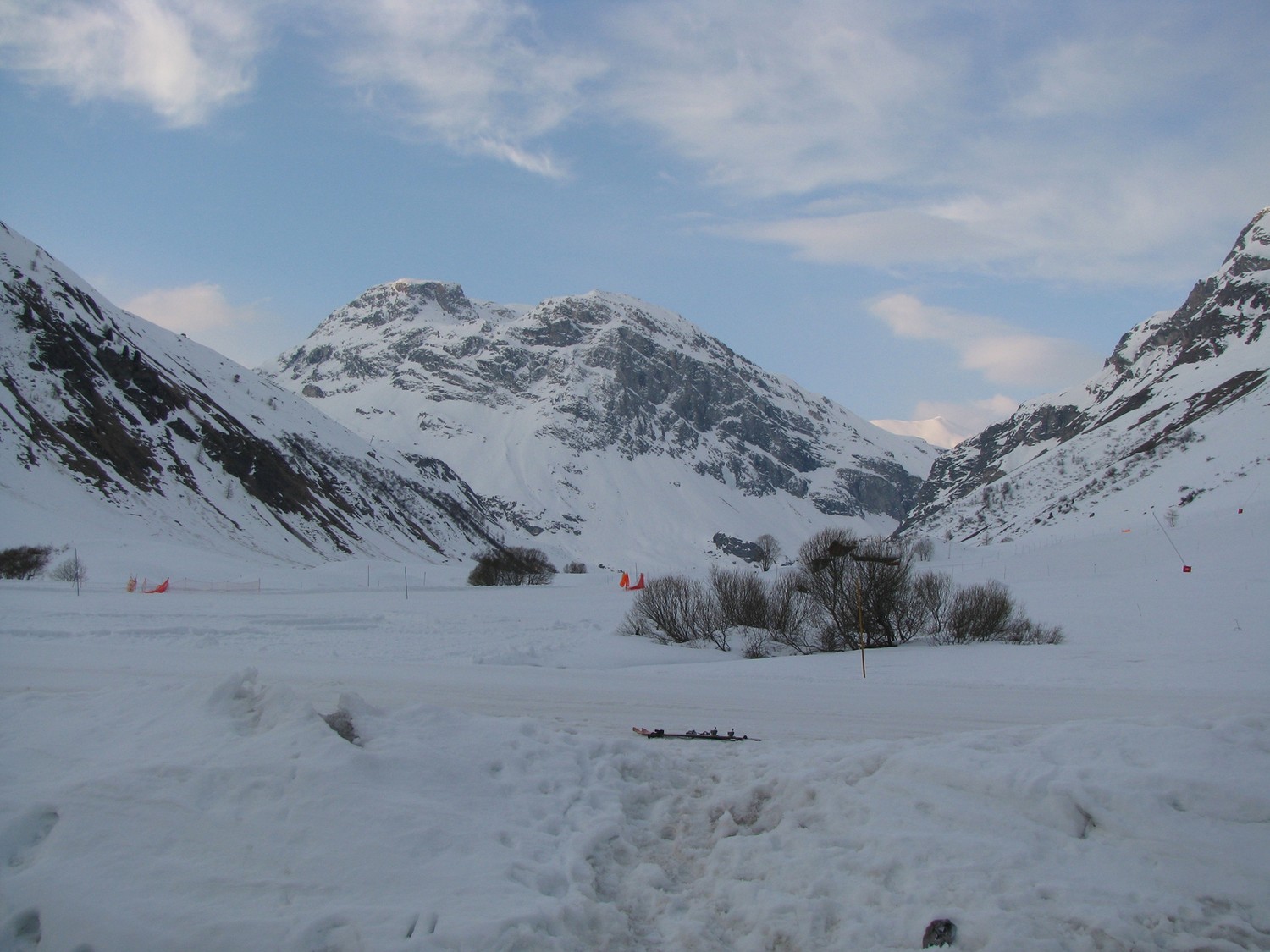 Départ au Chatelard, vue sur le Manchet