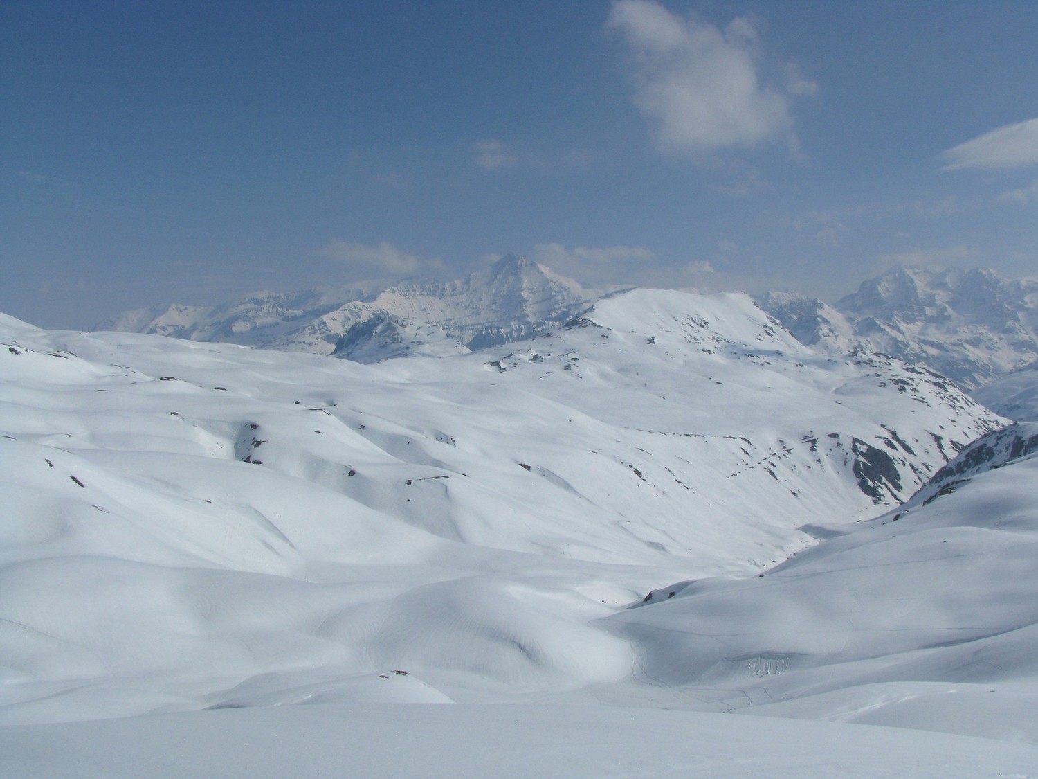 Le Charvet depuis le col de la Sana