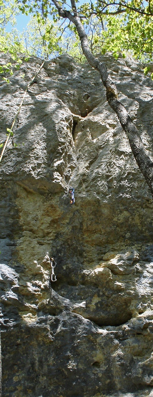 Les 4 premières sections de la voie