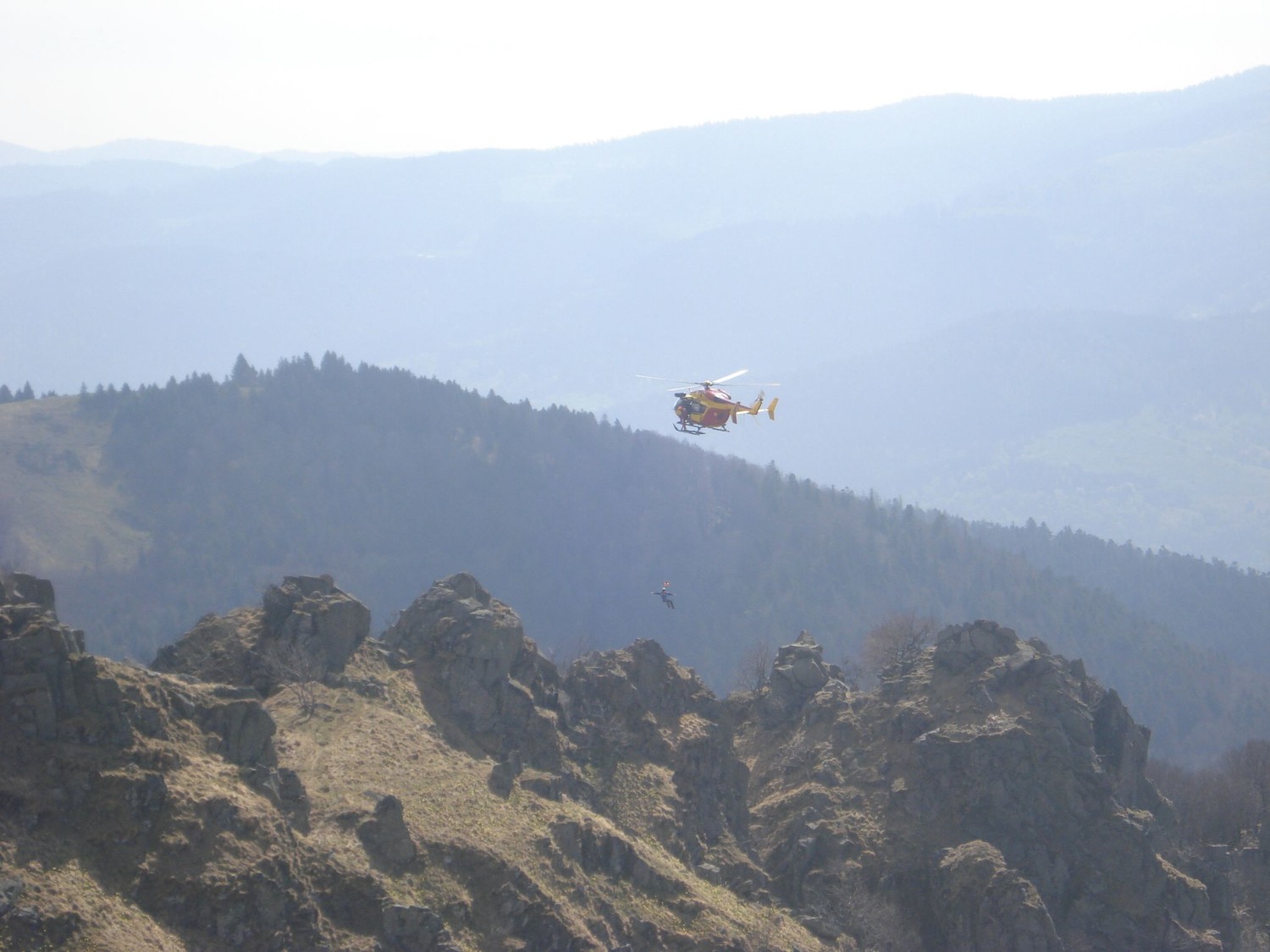 Exercice de sauvetage sur les Spitzkoepfe