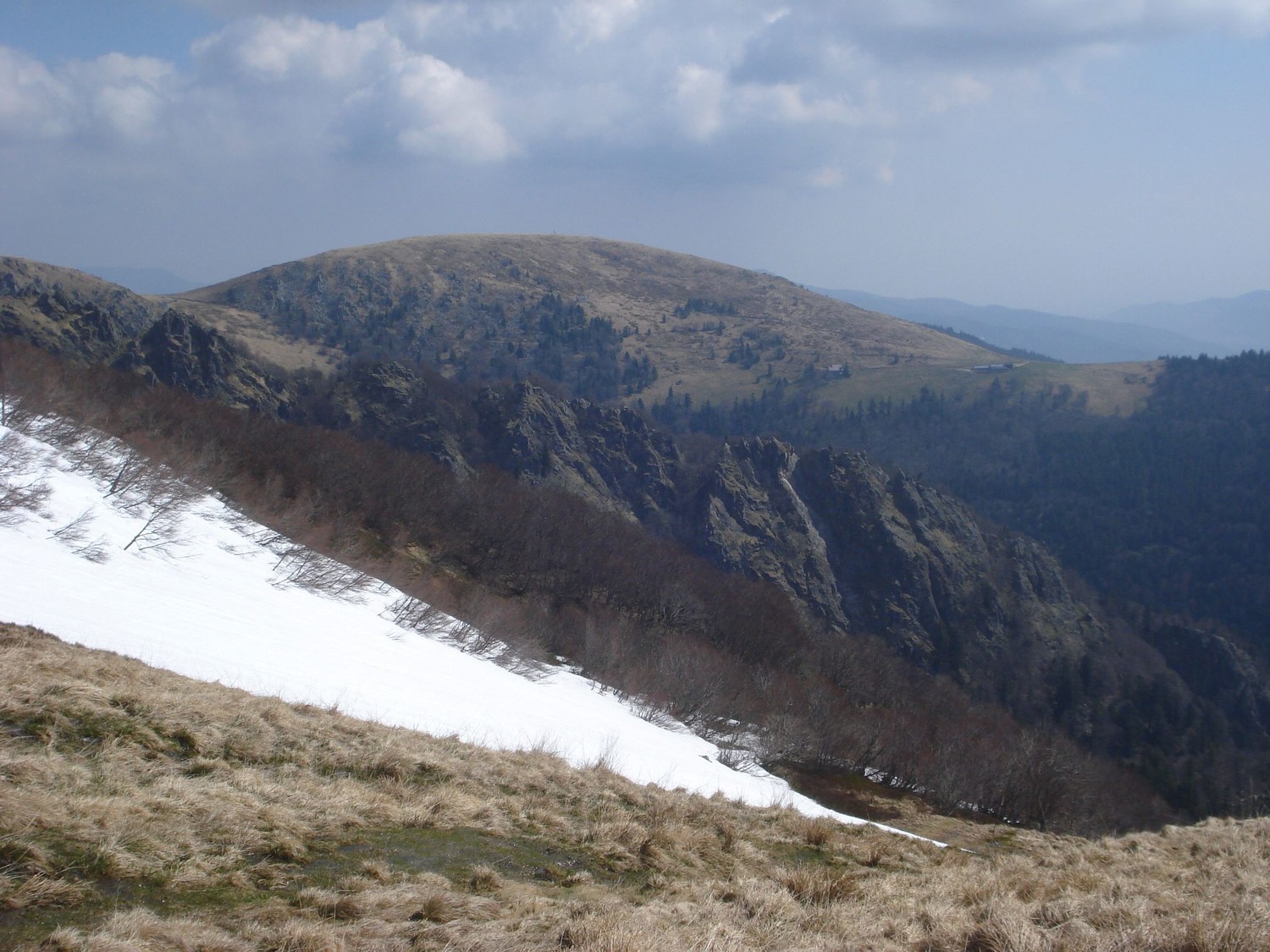 Spitzkoepfe et Petit Hohneck, depuis les pentes du Kastelberg