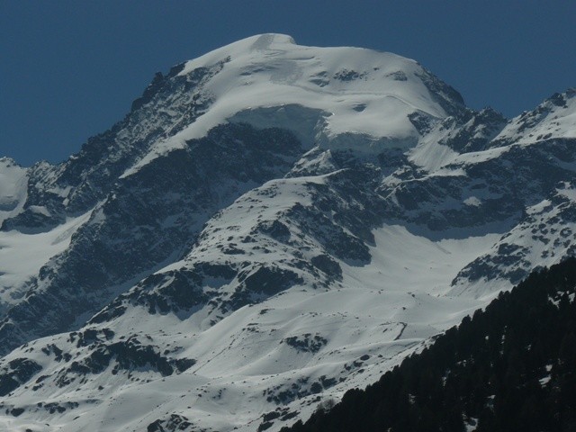 magnifiche curve parte alta del Piz Morteratsch