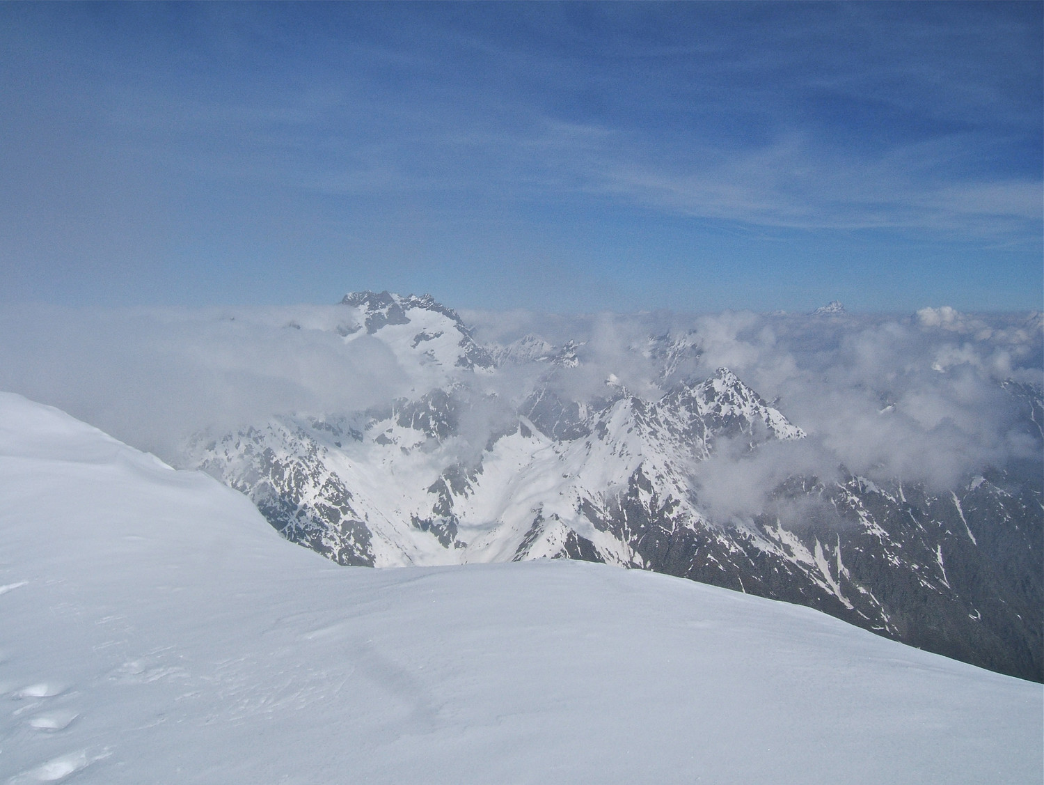 L'Argnetera vue du Balcon du Gélas.