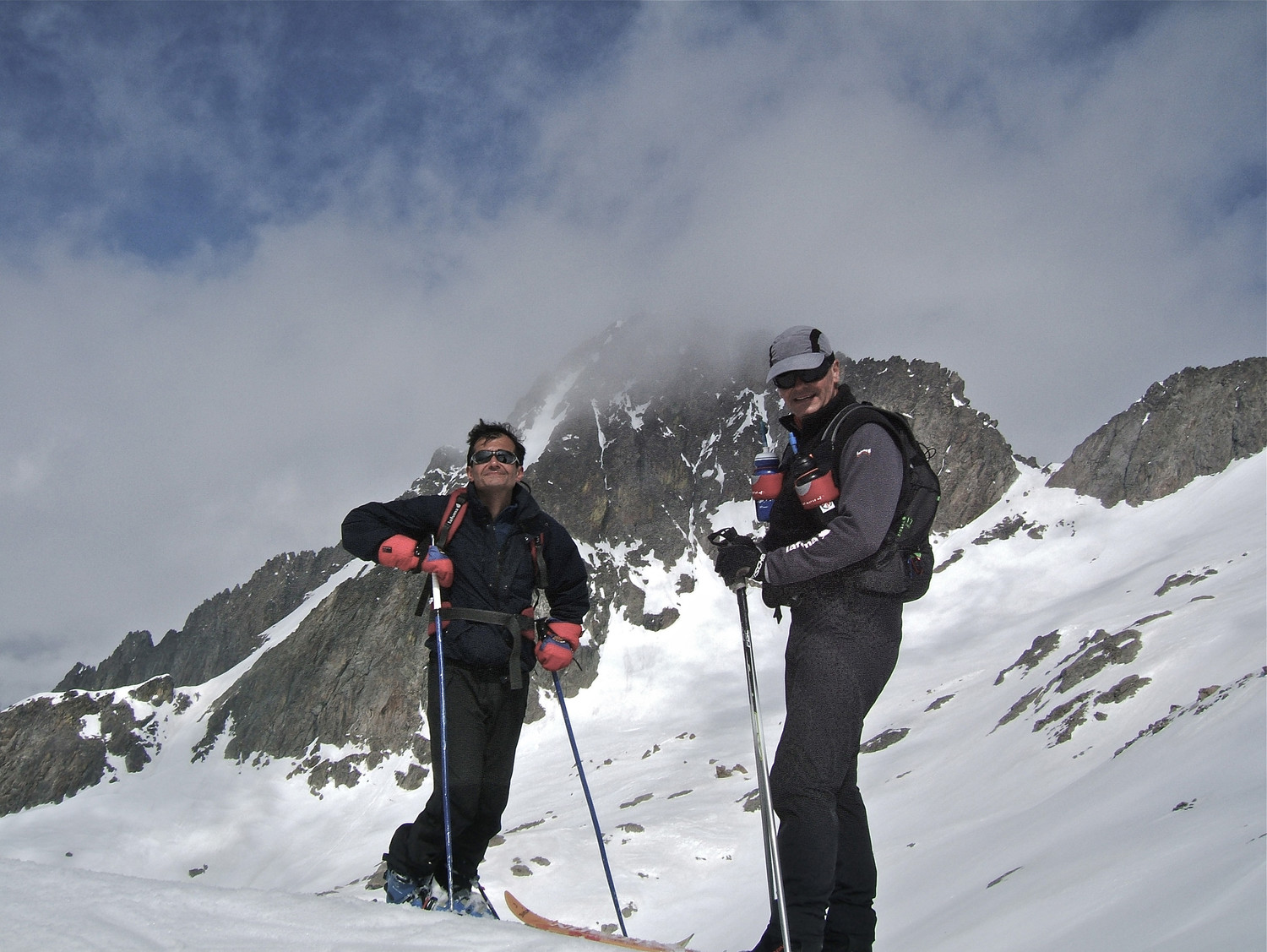 Lors de la descente mes amis devant le St Robert.