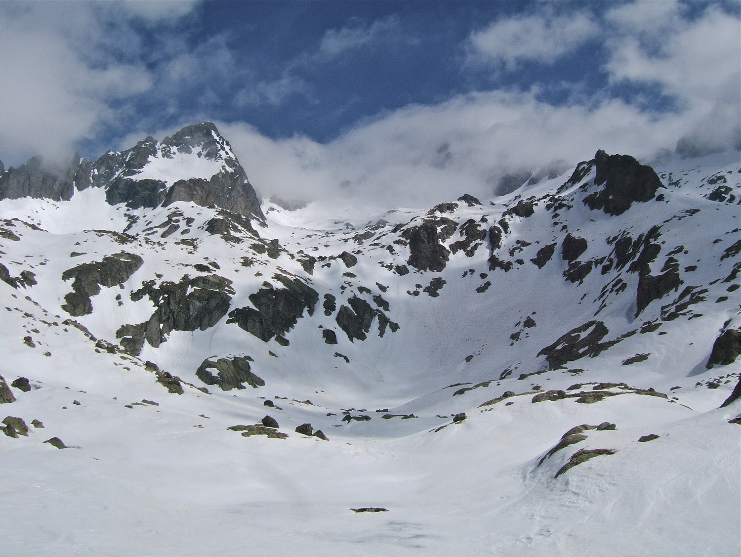 La combe sous le Gélas Sud.