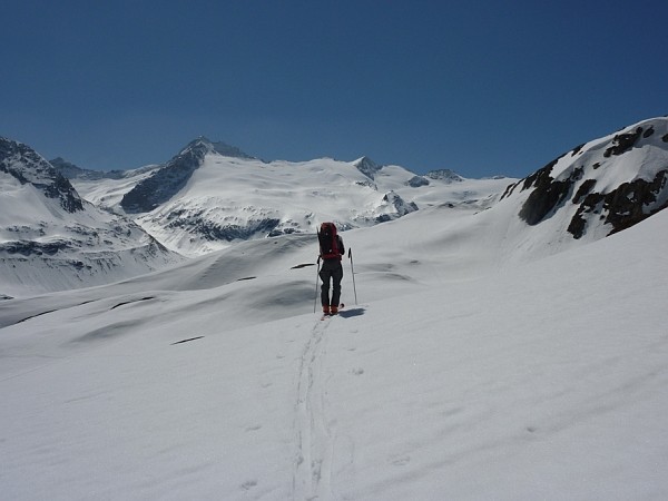 Salendo alla Gauli hutte. Nei pressi del rifugio