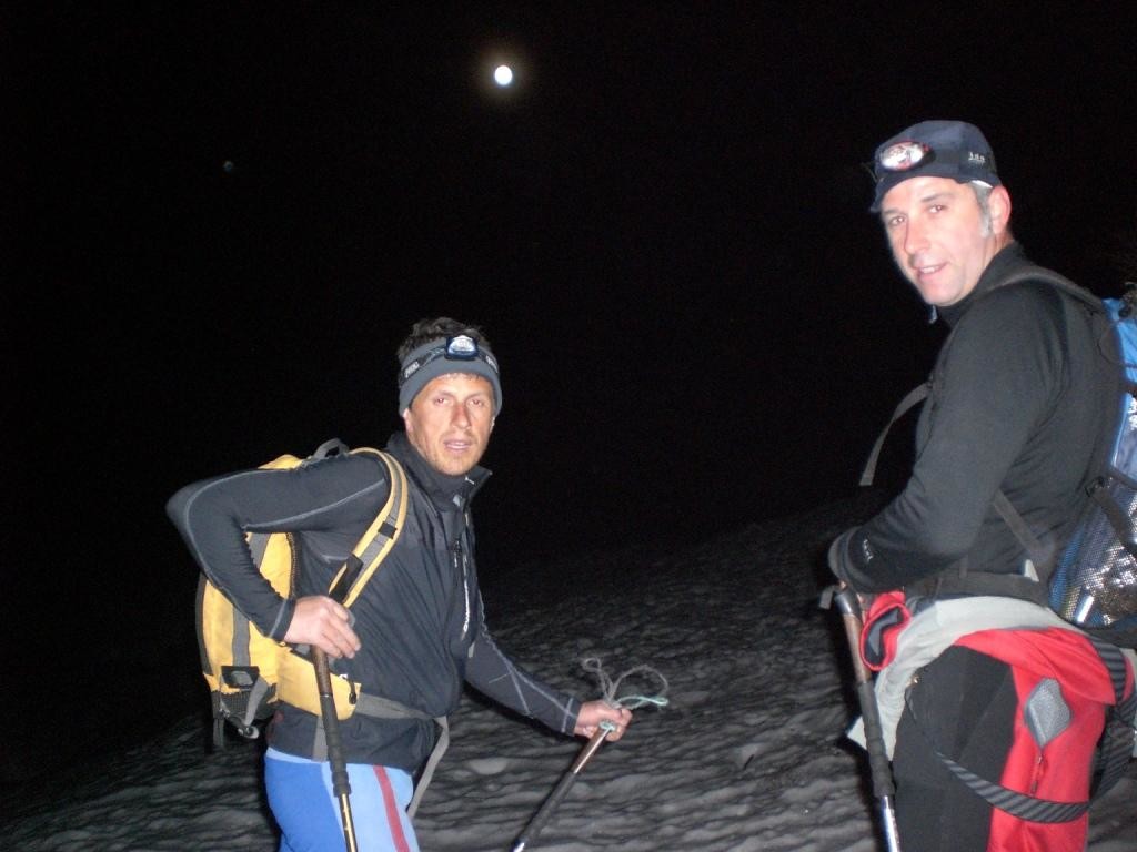 Partenza con la luna piena
