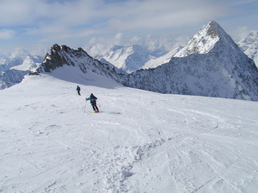 In discesa dal M. Blanc