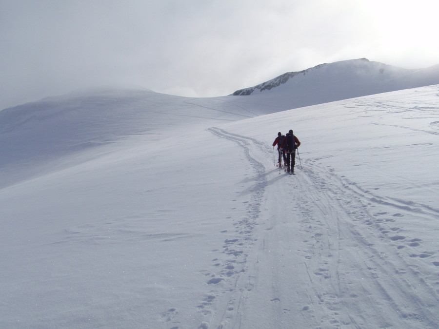 Verso la cima della Pigne D'Arolla