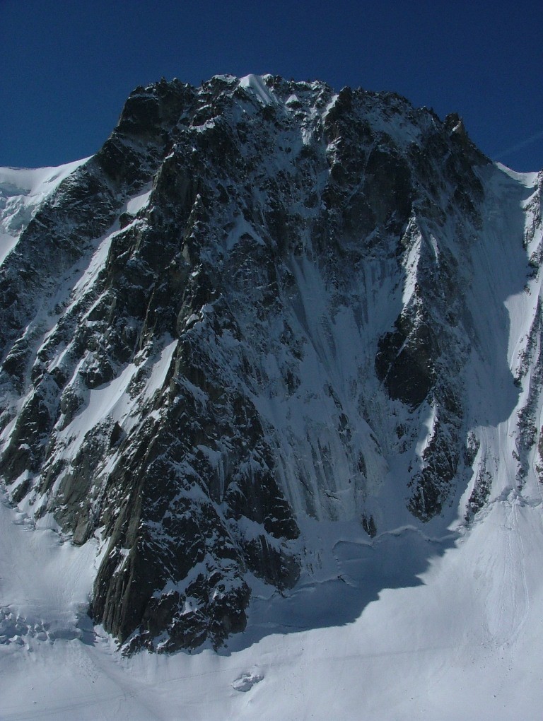 face nord des Droites et col de la Verte : impressionants