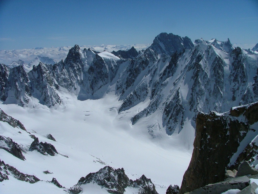 aiguille d'Argentière : du Triolet aux Courtes