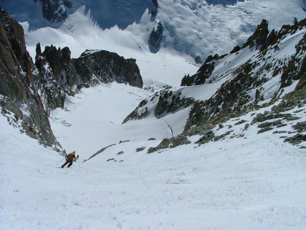 aiguille d'Argentière : premiers virages