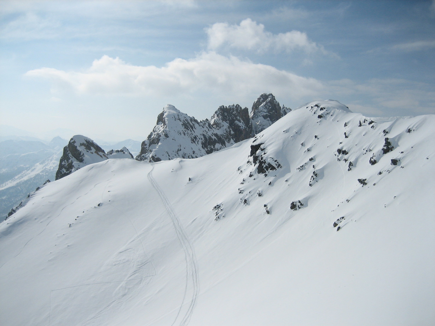 Chardonnet >> Drayères : descente du 1er col