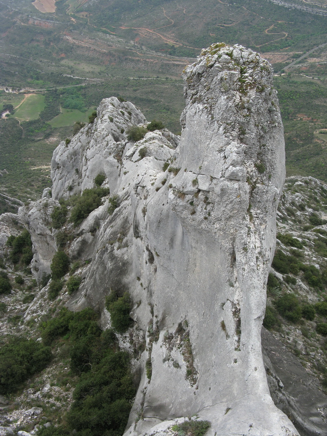 La fin de l'éperon de l'ermitage.