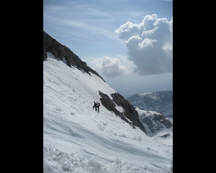 Descente versant Sud à la Dent Favre